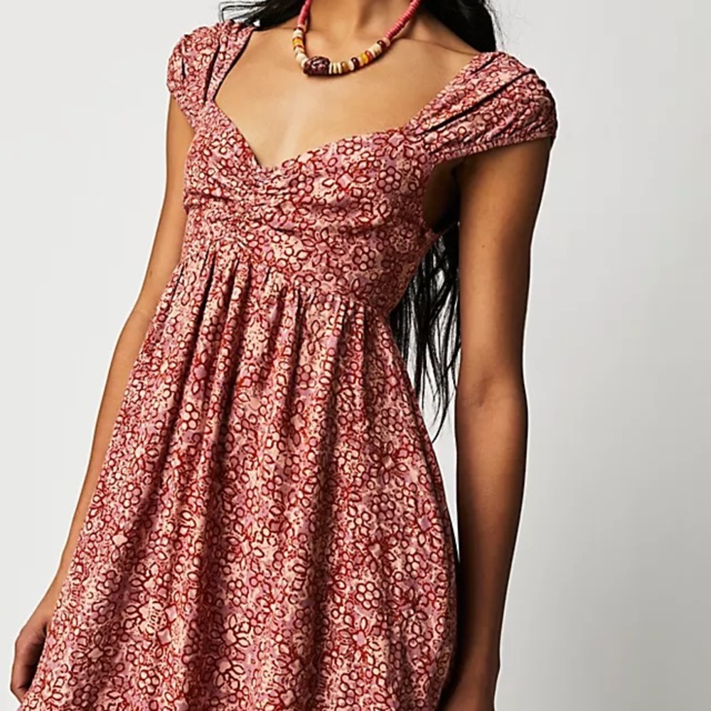 NWT Free People Pink Mini Sundress
